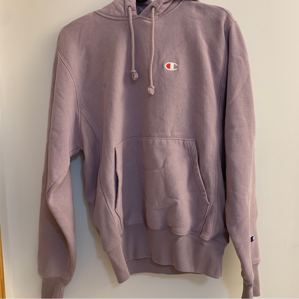 Champion Weave hoodie Light Purple/ lavender sz Small